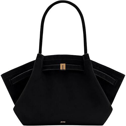 Women's Hana Medium Faux Suede Tote Bag - Black